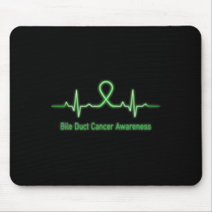 Tapis De Souris Bile Duct Cancer Sensibilisation battement de coeu