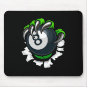 Tapis De Souris Billard amusant ongles Art Billard Jouer Piscine P (Devant)