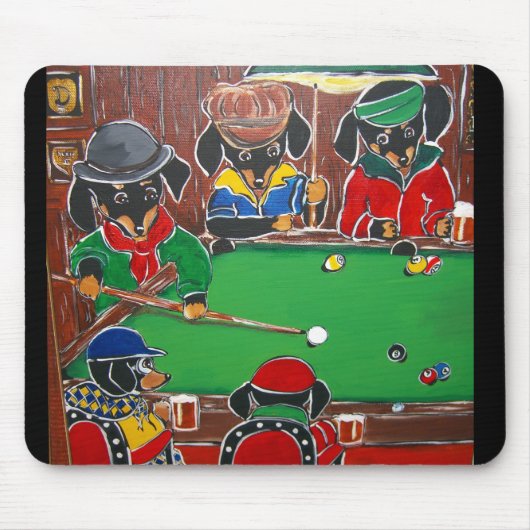 Tapis De Souris Billard Doxie (Devant)