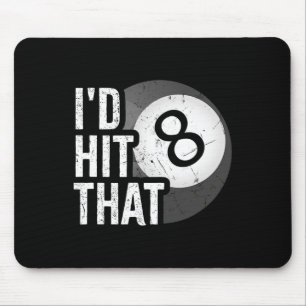 Tapis De Souris Billard Drôle Id Touché Ce Joueur De Billard 8 Hui
