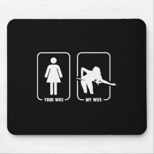 Tapis De Souris Billard Pool 8 Ball Snooker Femme Billard Jouer
