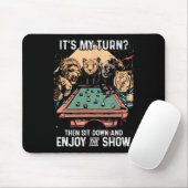 Tapis De Souris Billard Rack Cue Stick Table de billard Playe Bill (Avec souris)