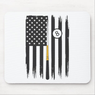 Tapis De Souris Billiard Pool Player Billiards Table Etats-Unis Am