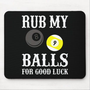Tapis De Souris Billiards Drôle Frapper My Pour Bonne Chance