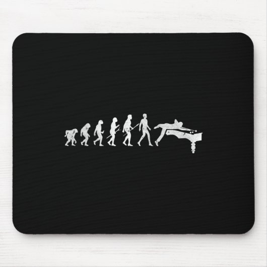 Tapis De Souris Billiards Évolution De Billard Humain Snooker Pool (Devant)
