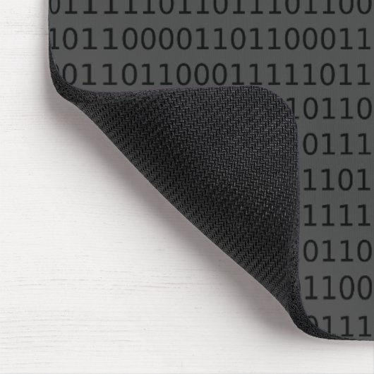 Tapis De Souris Binary Computer Code Programmeur Enseignant 0 et 1 (Coin)
