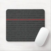 Tapis De Souris Binary Computer Code Programmeur Enseignant 0 et 1 (Avec souris)