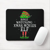 Tapis De Souris Binge Watching Xmas Movies Elf Matching Family Chr (Avec souris)