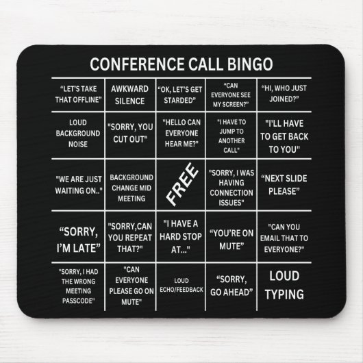 Tapis De Souris Bingo de conférence (Devant)