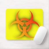 Tapis De Souris Bio Hazard Funny Mousepad Humour (Avec souris)