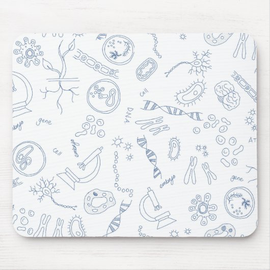 Tapis De Souris Biologie diagrammes scientifiques conception (Devant)