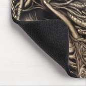 Tapis De Souris Biomatter démon d'horreur gothique déplaisante (Coin)