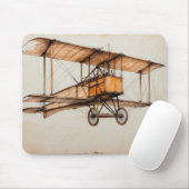 Tapis De Souris Biplan vintage (Avec souris)