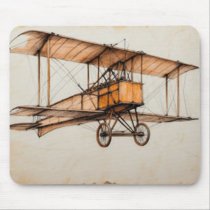 Tapis De Souris Biplan vintage