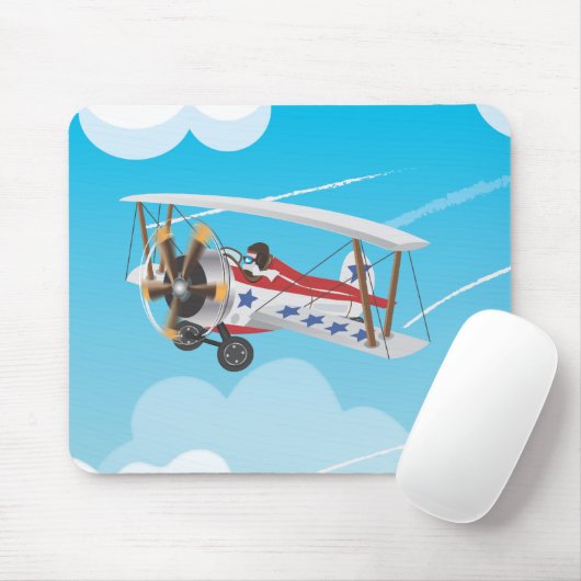 Tapis De Souris biplane (Avec souris)