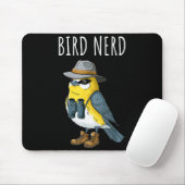 Tapis De Souris Bird Nerd Funny Bird Watching Birding Bird Lover W (Avec souris)