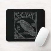 Tapis De Souris Bird Raven Crow F Caw F Slogan Graphic  (Avec souris)