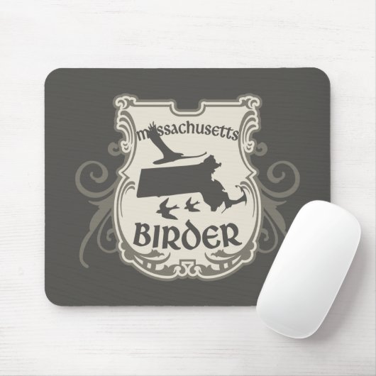 Tapis De Souris Birder du Massachusetts (Avec souris)