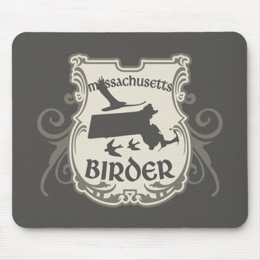 Tapis De Souris Birder du Massachusetts (Devant)