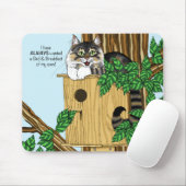 Tapis De Souris Birdhouse Bed Breakfast Chat (Avec souris)
