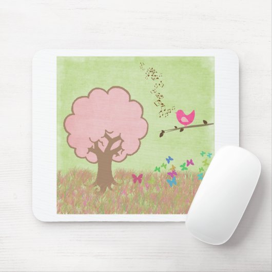 Tapis De Souris Birdie dans un arbre (Avec souris)