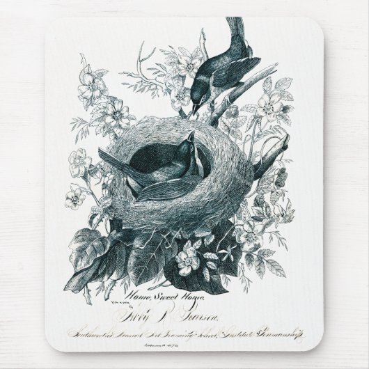 Tapis De Souris Birds Sketch de tante Abby's (Devant)