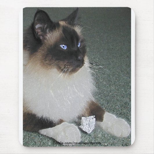 Tapis De Souris BIRMAN - RAGDOLL CAT Mousepad (Devant)