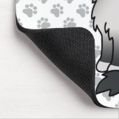 Tapis De Souris Birman / Ragdoll Point Bleu Chat & Pattes Mignon (Coin)