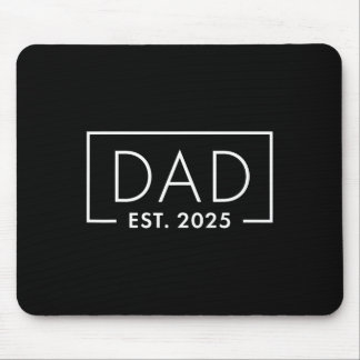 Tapis De Souris Birth Gift Co. Funny 1st Time Papa Est 2025 Nouvea