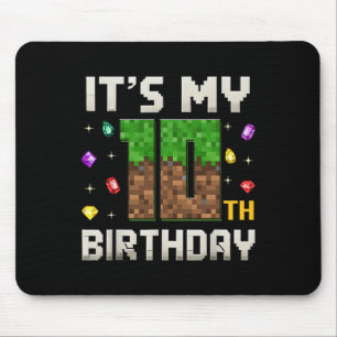 Tapis De Souris Birthday Boy C'est mon 10e anniversaire Video Game