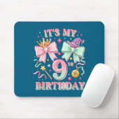 Tapis De Souris Birthday It's My 9th Birthday Cute Magical Princes (Avec souris)