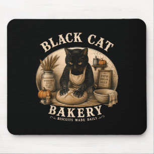 Tapis De Souris Biscuits de la boulangerie Black Cat faits quotidi