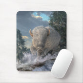 Tapis De Souris Bison blanc (Avec souris)
