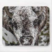 Tapis De Souris Bison couvert de neige Yellowstone (Devant)