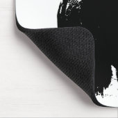 Tapis De Souris Bison de bison noir et blanc Pop Art (Coin)