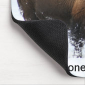 Tapis De Souris Bison de Yellowstone en hiver Mousepad (Coin)