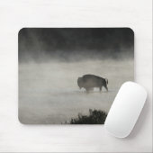 Tapis De Souris Bison en hiver Yellowstone (Avec souris)