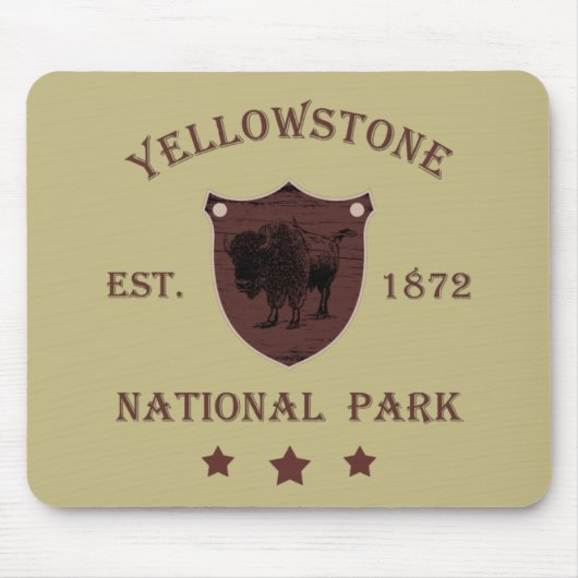 Tapis De Souris Bison Parc national de Yellowstone (Devant)