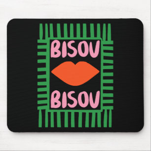 Tapis De Souris Bisous français rétro Vacances à Paris Ambiance es