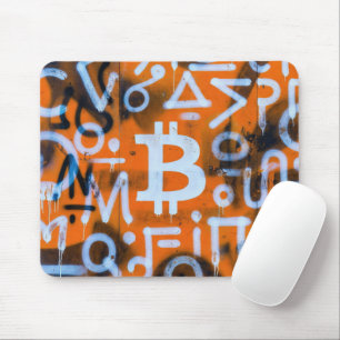 Tapis De Souris "Bitcoin Graffiti" (Style #1) Art de rue