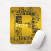 Tapis De Souris Bitcoin logo graphique (Avec souris)