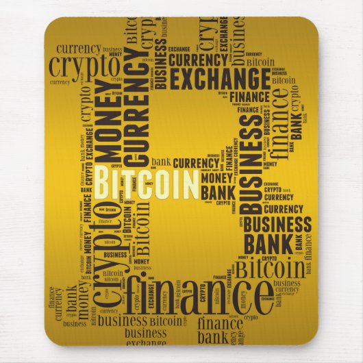 Tapis De Souris Bitcoin logo graphique (Devant)