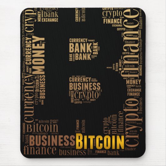 Tapis De Souris Bitcoin logo graphique (Devant)