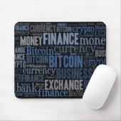 Tapis De Souris Bitcoin logo graphique (Avec souris)