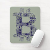 Tapis De Souris Bitcoin logo graphique (Avec souris)
