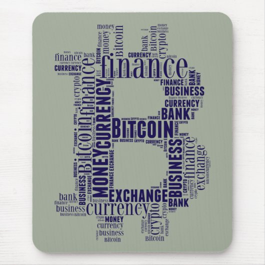 Tapis De Souris Bitcoin logo graphique (Devant)