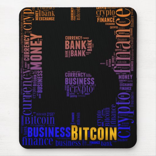 Tapis De Souris Bitcoin logo graphique (Devant)