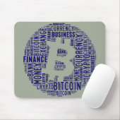 Tapis De Souris Bitcoin logo graphique (Avec souris)