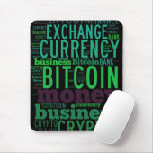 Tapis De Souris Bitcoin logo graphique (Avec souris)