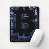 Tapis De Souris Bitcoin logo graphique (Avec souris)